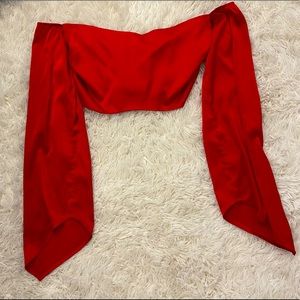 Red Adika crop top